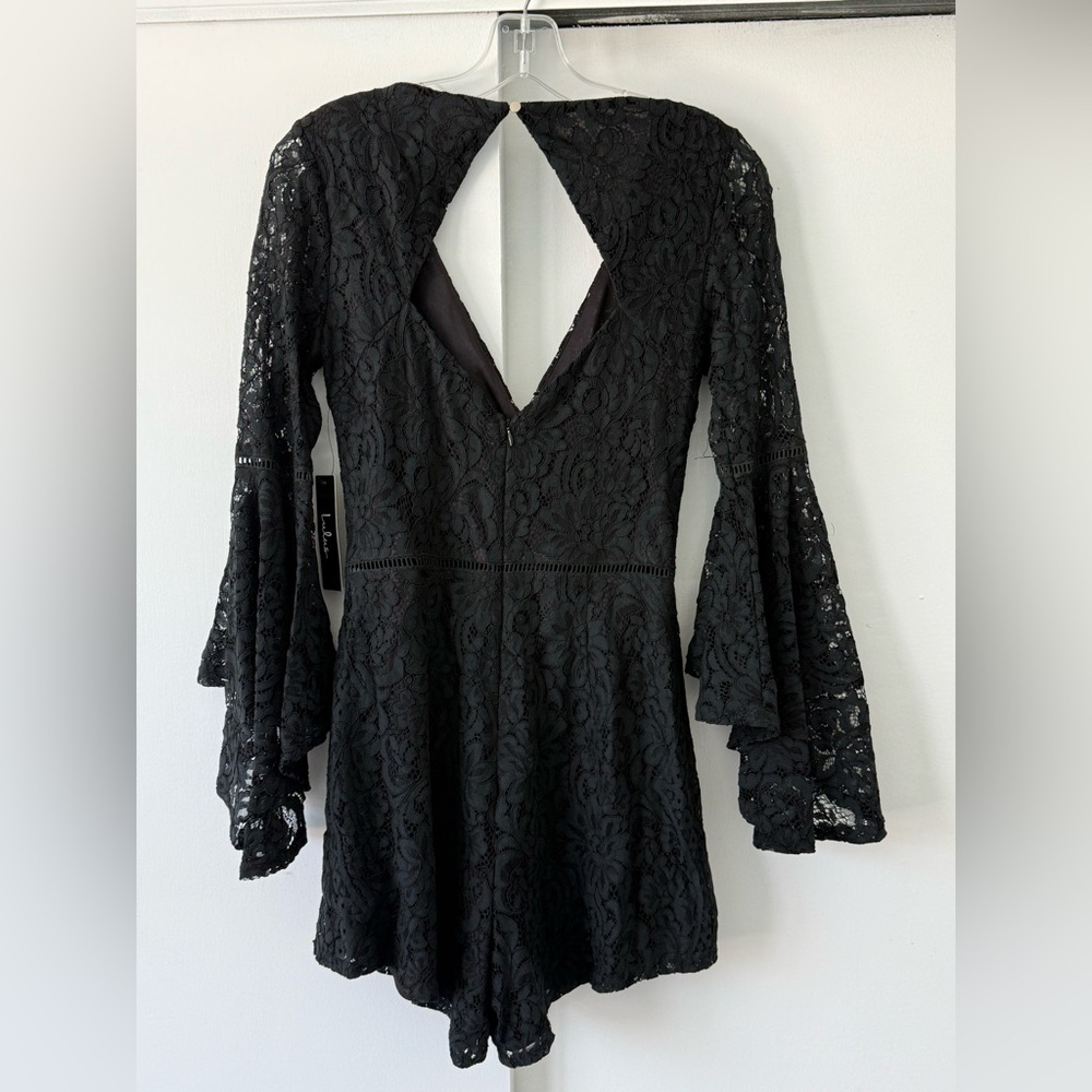 Lulus Black Lace Romper Size Small
